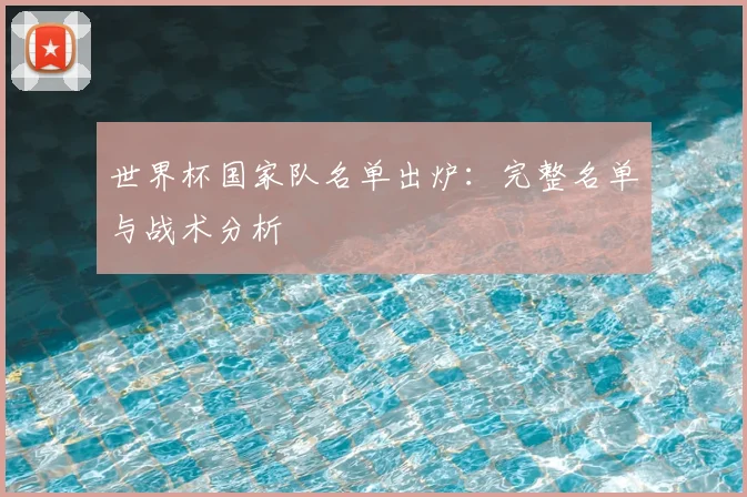 世界杯国家队名单出炉：完整名单与战术分析