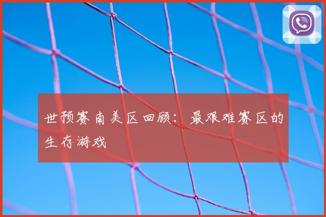 世预赛南美区回顾：最艰难赛区的生存游戏